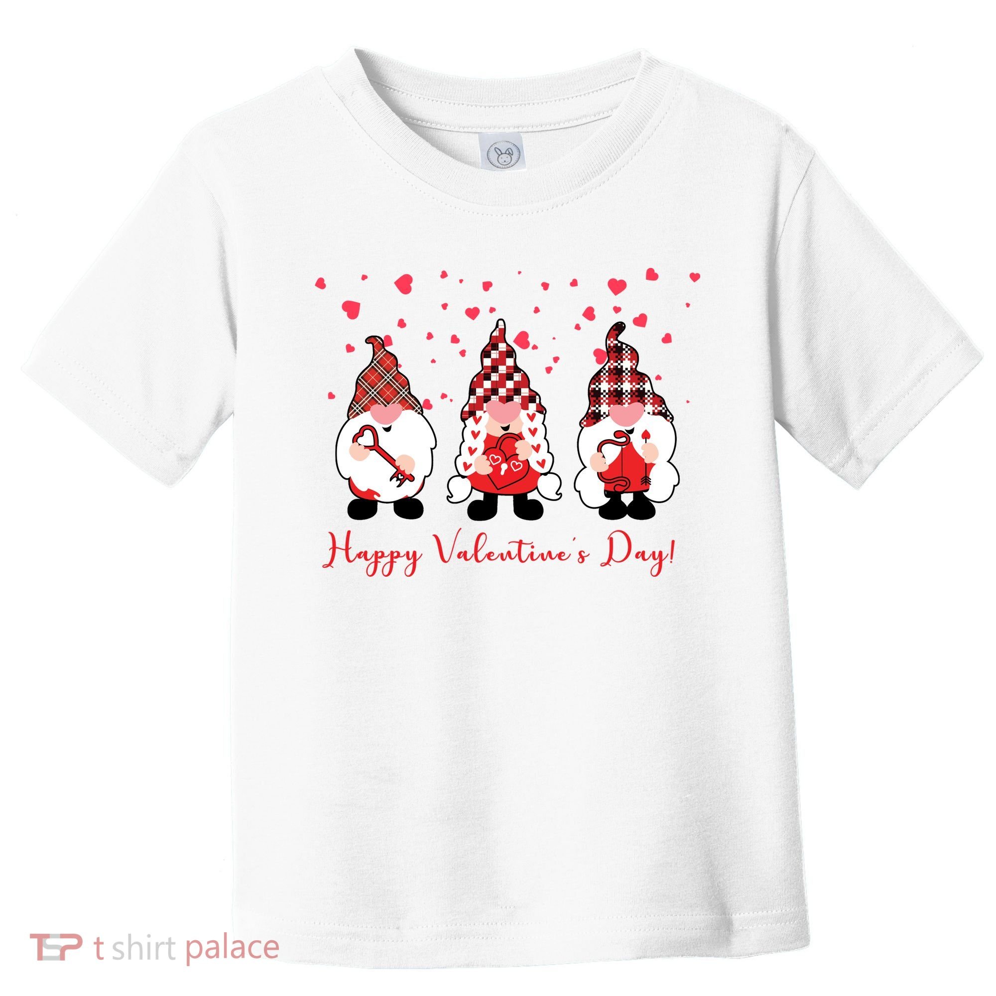 Happy Valentines Day Gnome Cute Gift Toddler T-Shirt