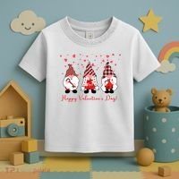 Happy Valentines Day Gnome Cute Gift Toddler T-Shirt thumb 3