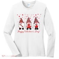 Happy Valentines Day Gnome Cute Gift Women's Long Sleeve Shirt thumb 0