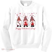 Happy Valentines Day Gnome Cute Gift Kids Sweatshirt thumb 0
