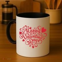 Happy Valentines Day Shaped Heart Coffee Mug thumb 4