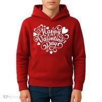 Happy Valentines Day Shaped Heart Kids Hoodie thumb 4