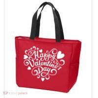 Happy Valentines Day Shaped Heart Tote Bag thumb 3
