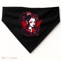 Halloween Dracula Vampire Princess USA-Made Doggie Bandana thumb 0
