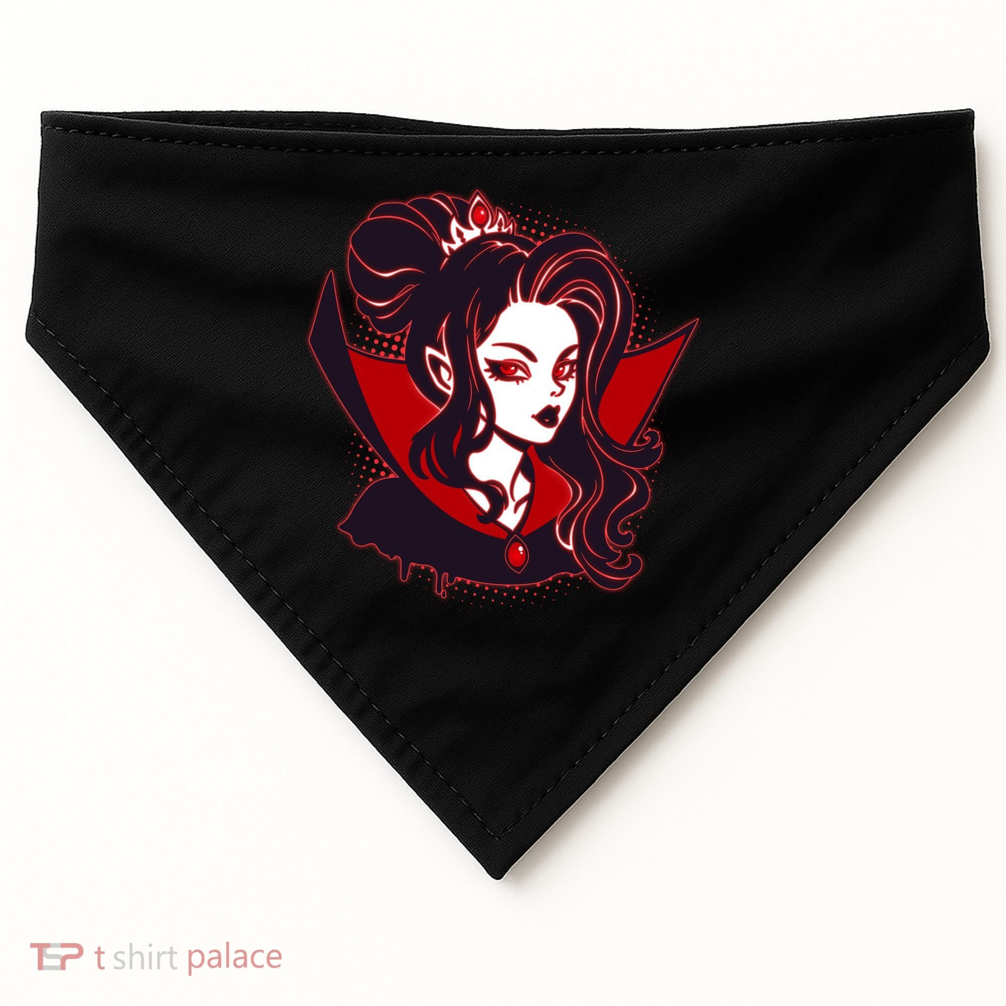 Halloween Dracula Vampire Princess USA-Made Doggie Bandana