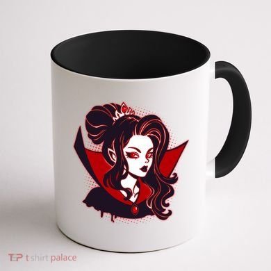 Halloween Dracula Vampire Princess Coffee Mug back