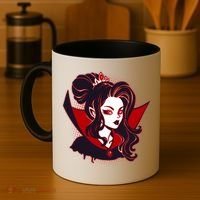 Halloween Dracula Vampire Princess Coffee Mug thumb 4