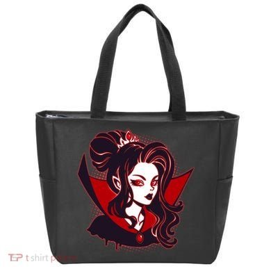Halloween Dracula Vampire Princess Tote Bag