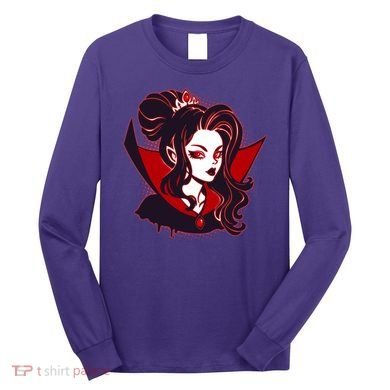 Halloween Dracula Vampire Princess Long Sleeve Shirt