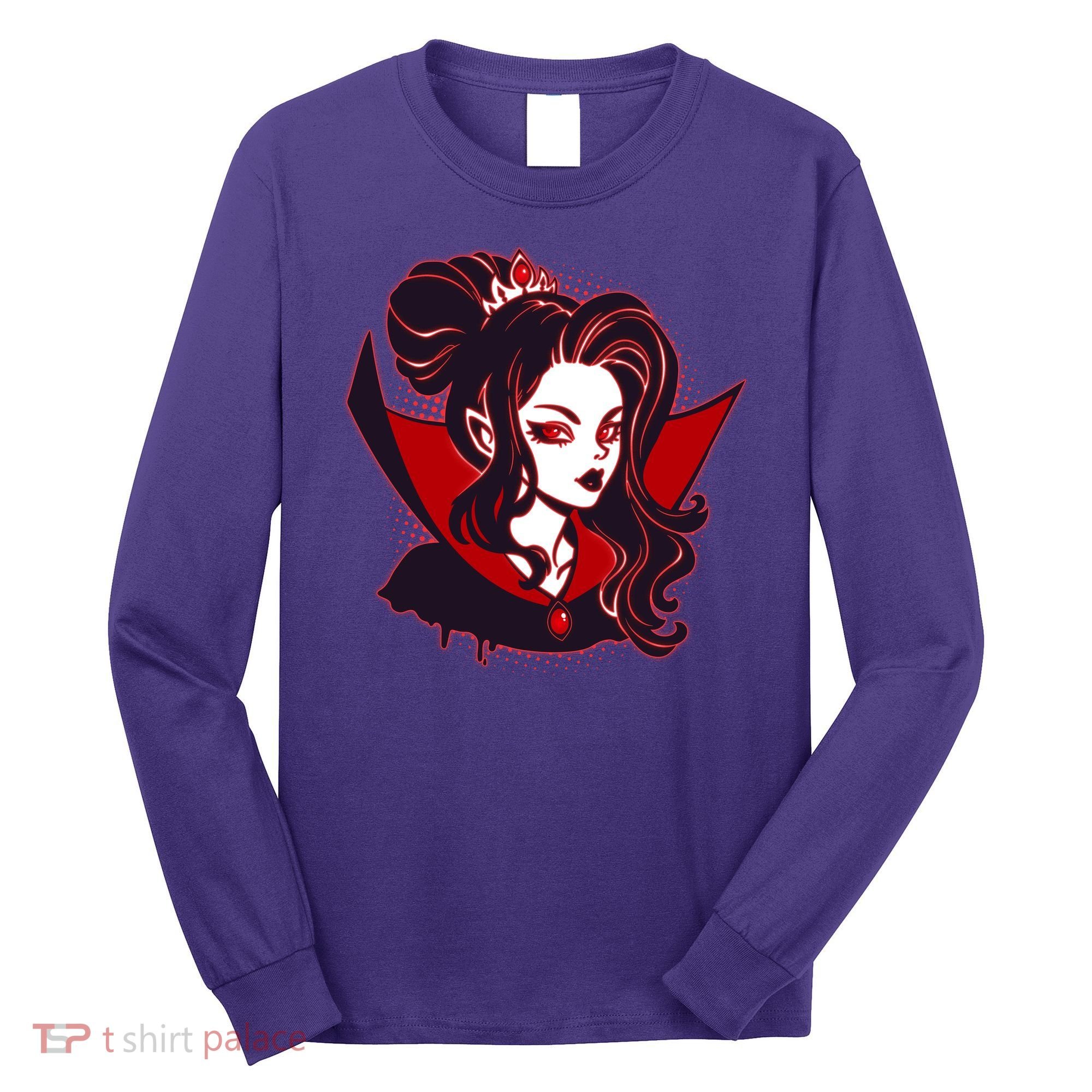 Halloween Dracula Vampire Princess Long Sleeve Shirt