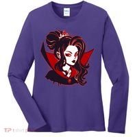 Halloween Dracula Vampire Princess Women's Long Sleeve Shirt thumb 0