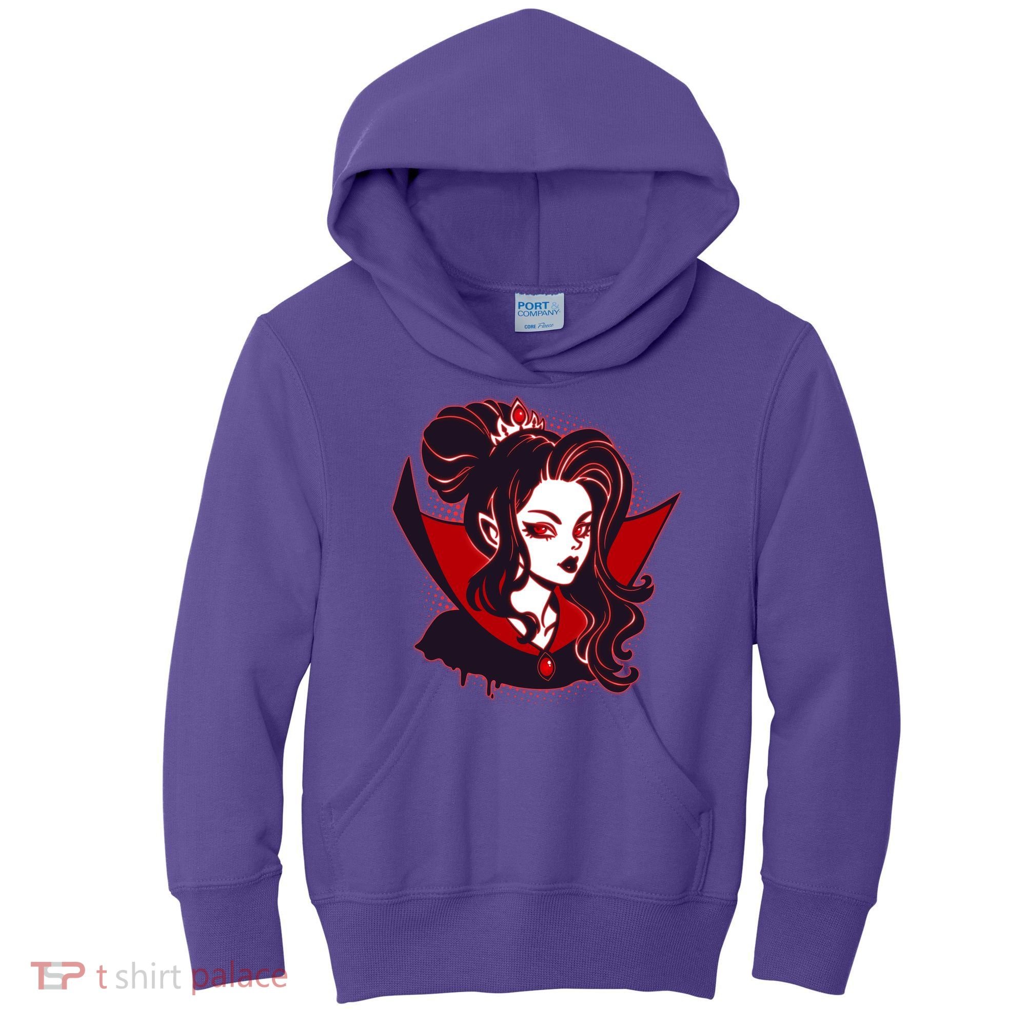 Halloween Dracula Vampire Princess Kids Hoodie
