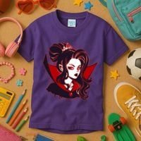 Halloween Dracula Vampire Princess Kids T-Shirt thumb 3