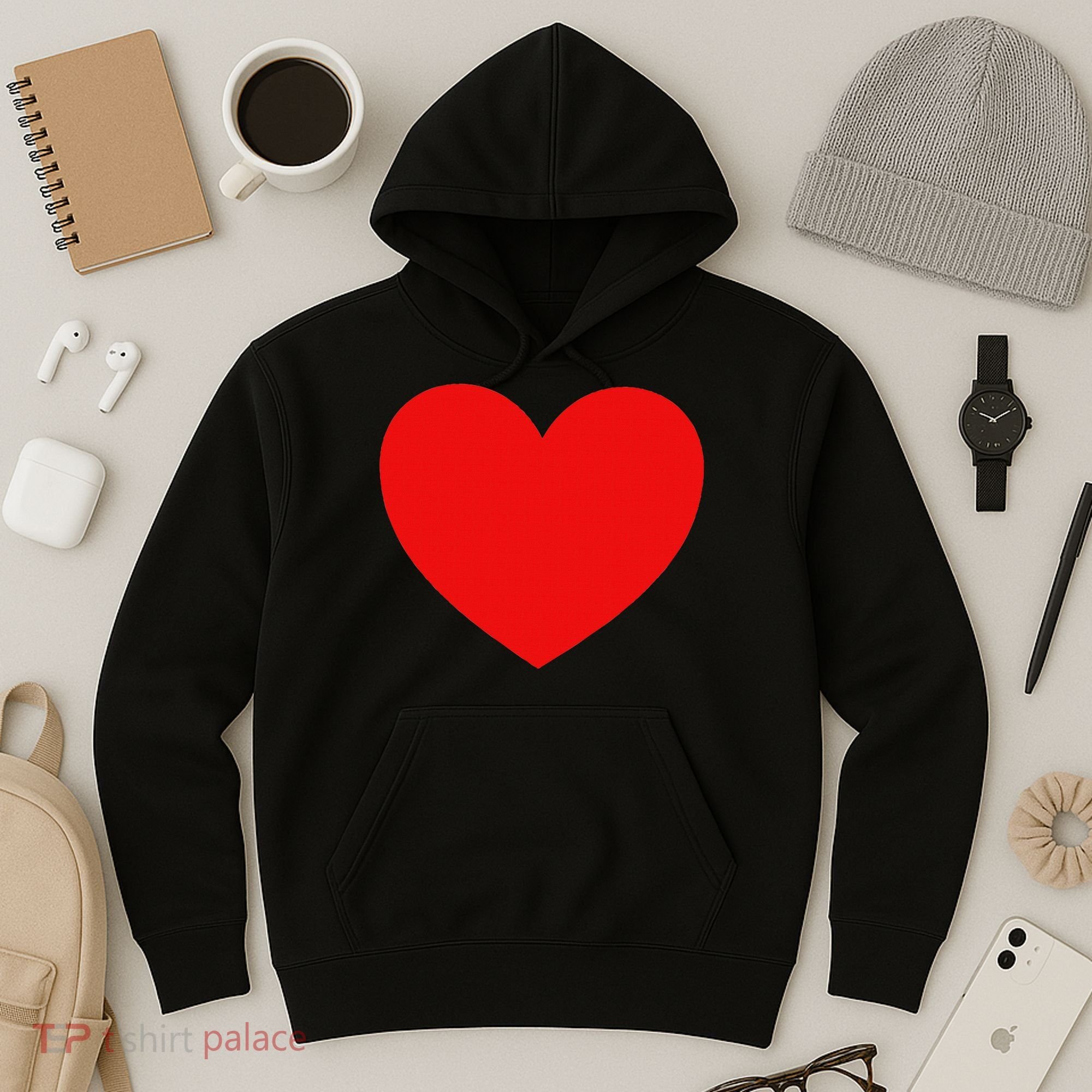 Heart Valentines Day Graphic Novelty Love Heart Hoodie