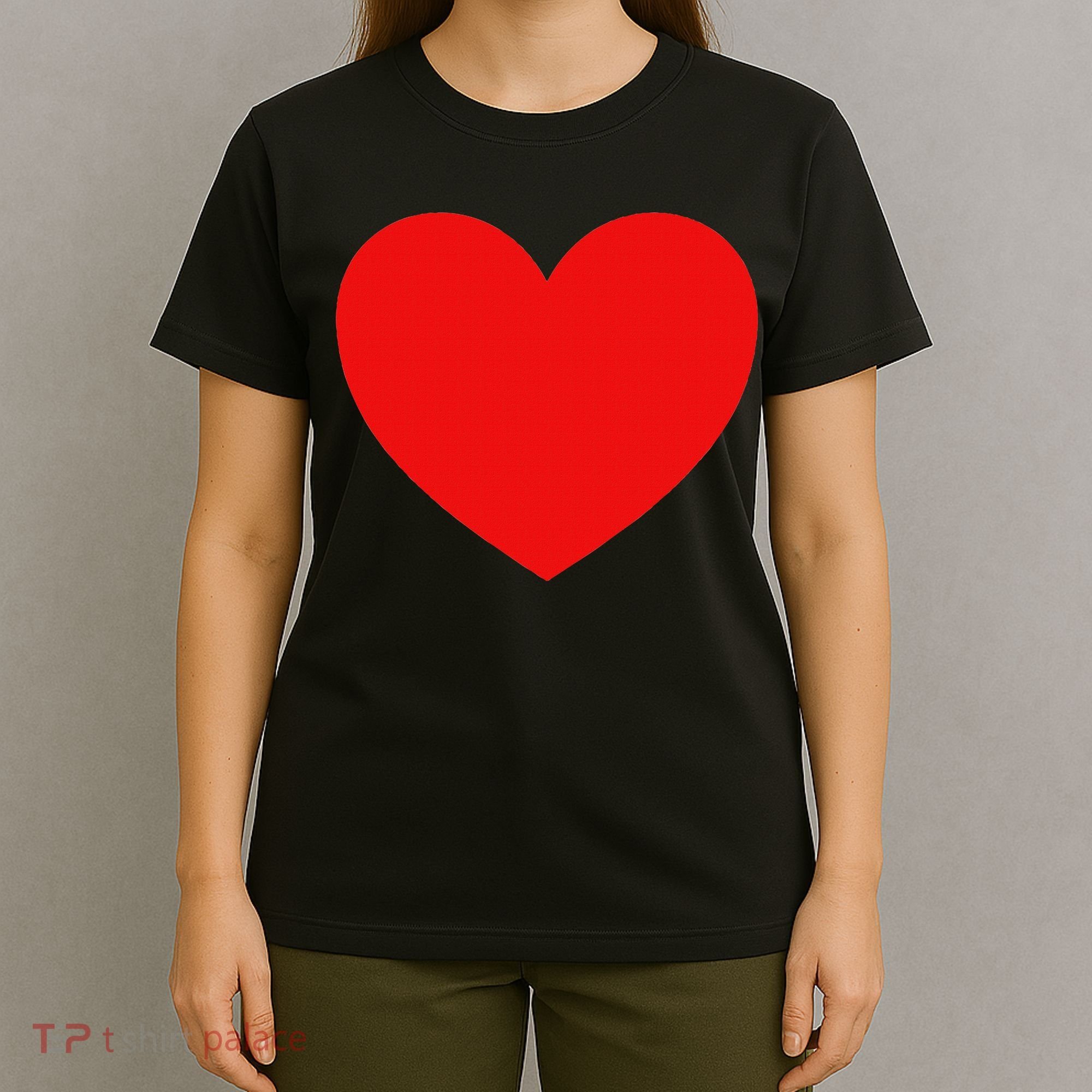 Heart Valentines Day Graphic Novelty Love Heart T-Shirt