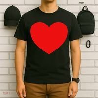 Heart Valentines Day Graphic Novelty Love Heart T-Shirt thumb 6