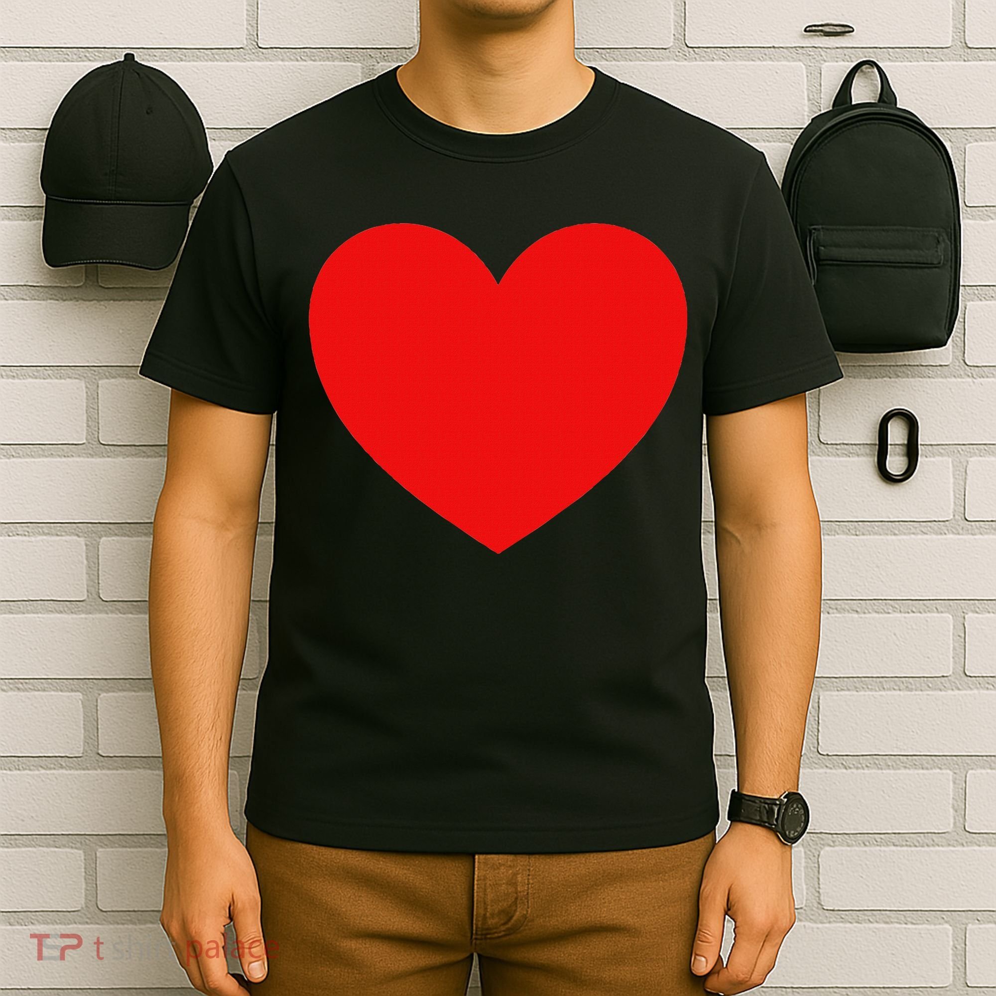 Heart Valentines Day Graphic Novelty Love Heart T-Shirt