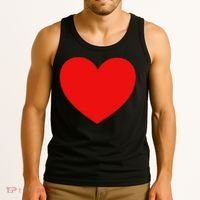Heart Valentines Day Graphic Novelty Love Heart Tank Top thumb 3