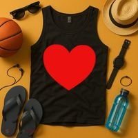Heart Valentines Day Graphic Novelty Love Heart Tank Top thumb 4