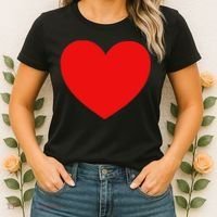 Heart Valentines Day Graphic Novelty Love Heart Women's T-Shirt thumb 2