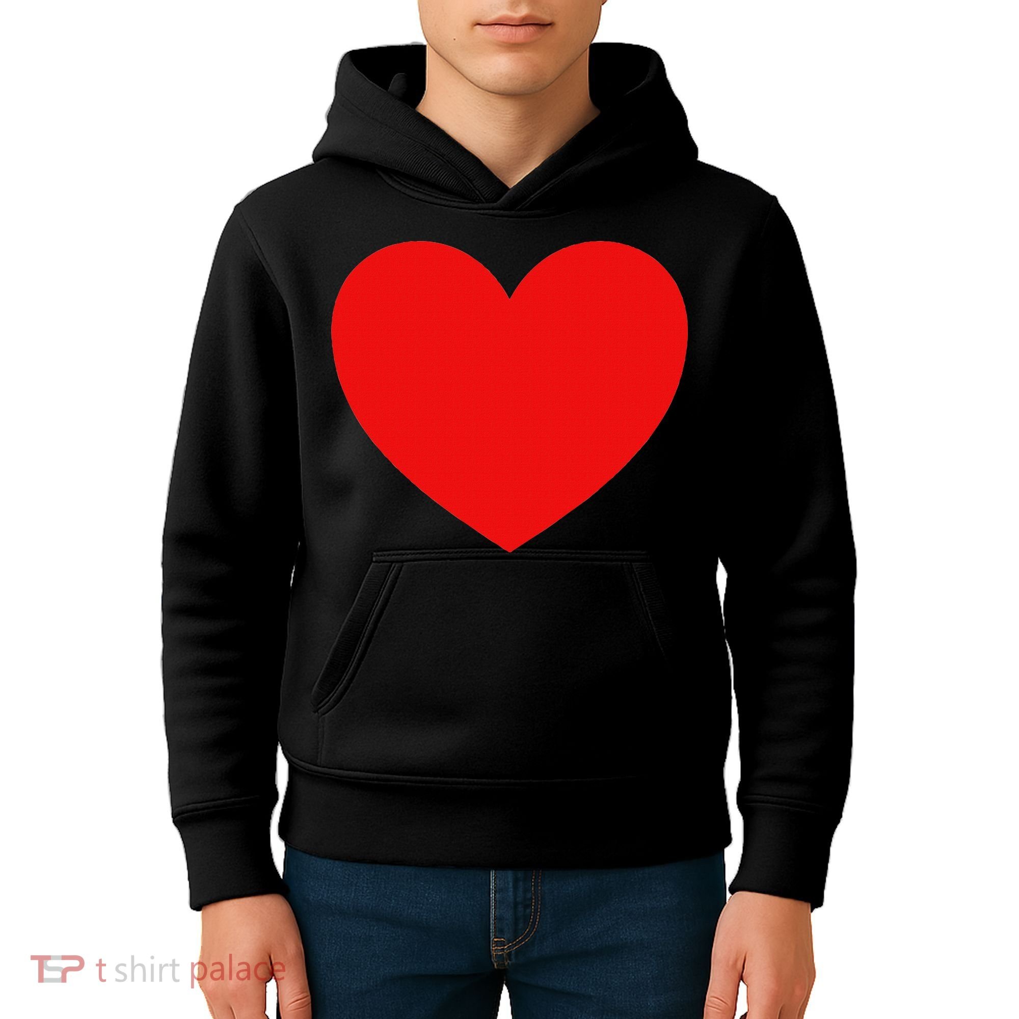 Heart Valentines Day Graphic Novelty Love Heart Kids Hoodie