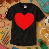 Heart Valentines Day Graphic Novelty Love Heart Kids T-Shirt thumb 3