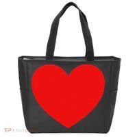 Heart Valentines Day Graphic Novelty Love Heart Tote Bag thumb 0