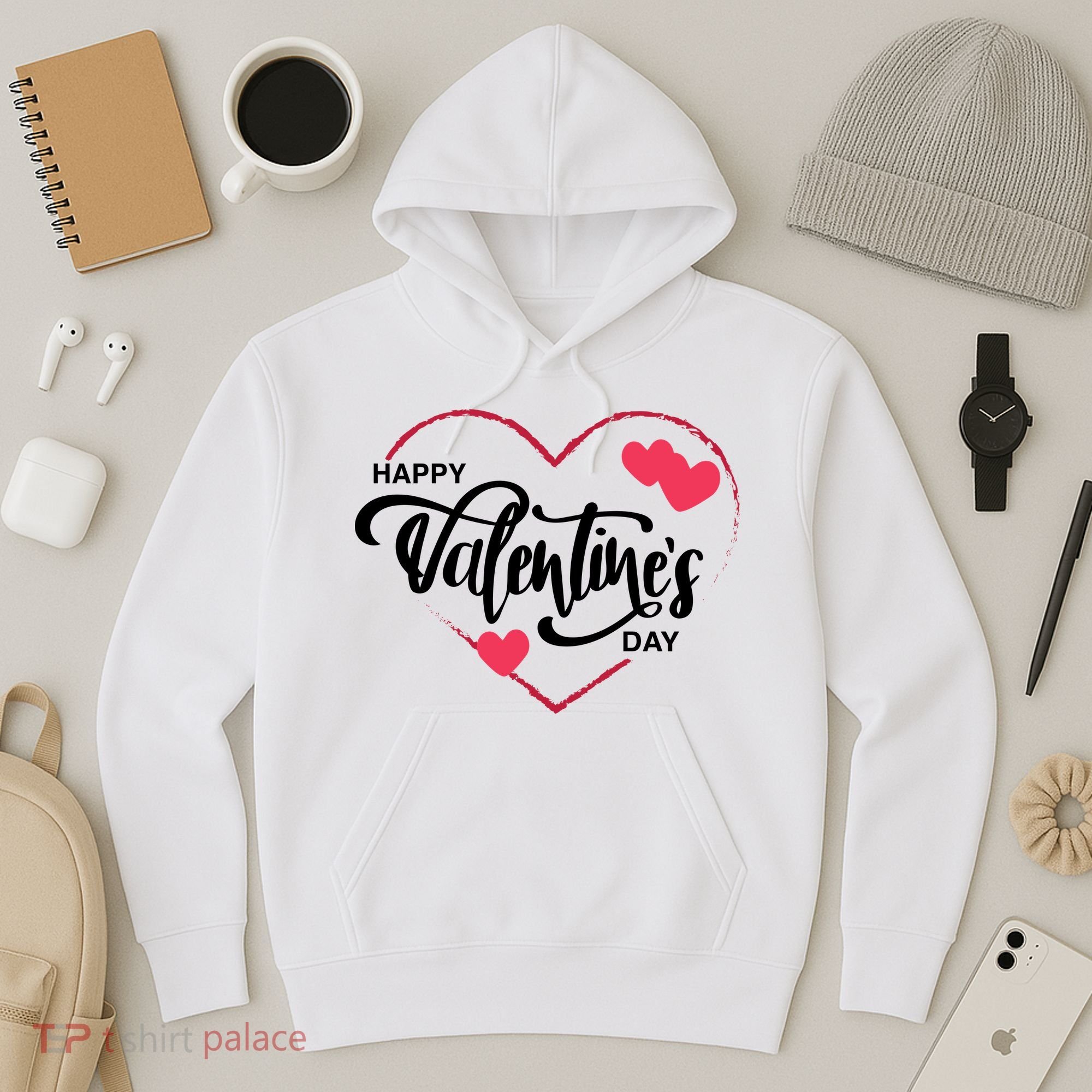Happy Valentines Day Heart Cute Gift Hoodie
