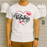 Happy Valentines Day Heart Cute Gift T-Shirt thumb 6