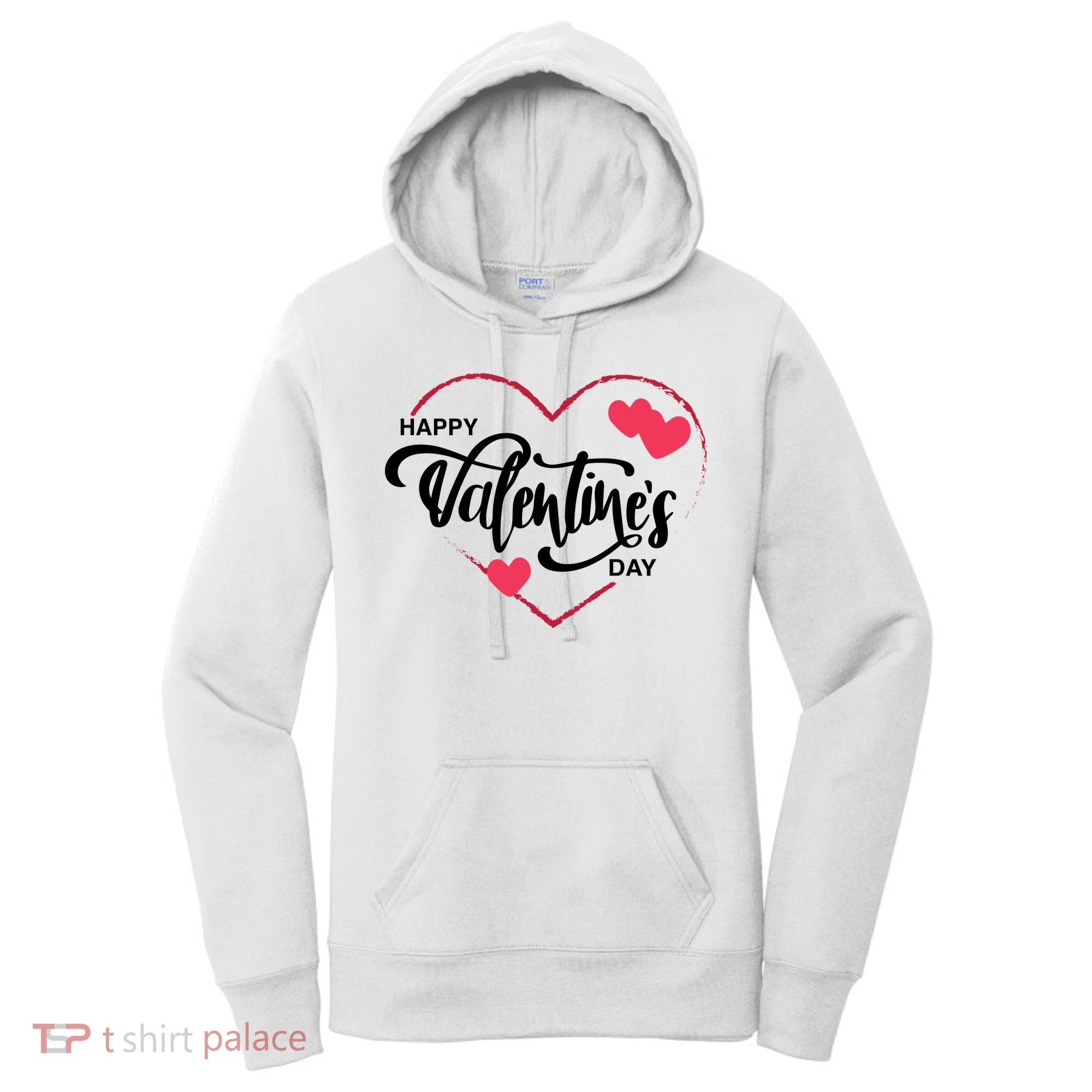 Happy Valentines Day Heart Cute Gift Women's Hoodie
