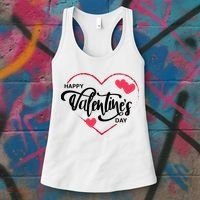 Happy Valentines Day Heart Cute Gift Women's Tank Top thumb 3