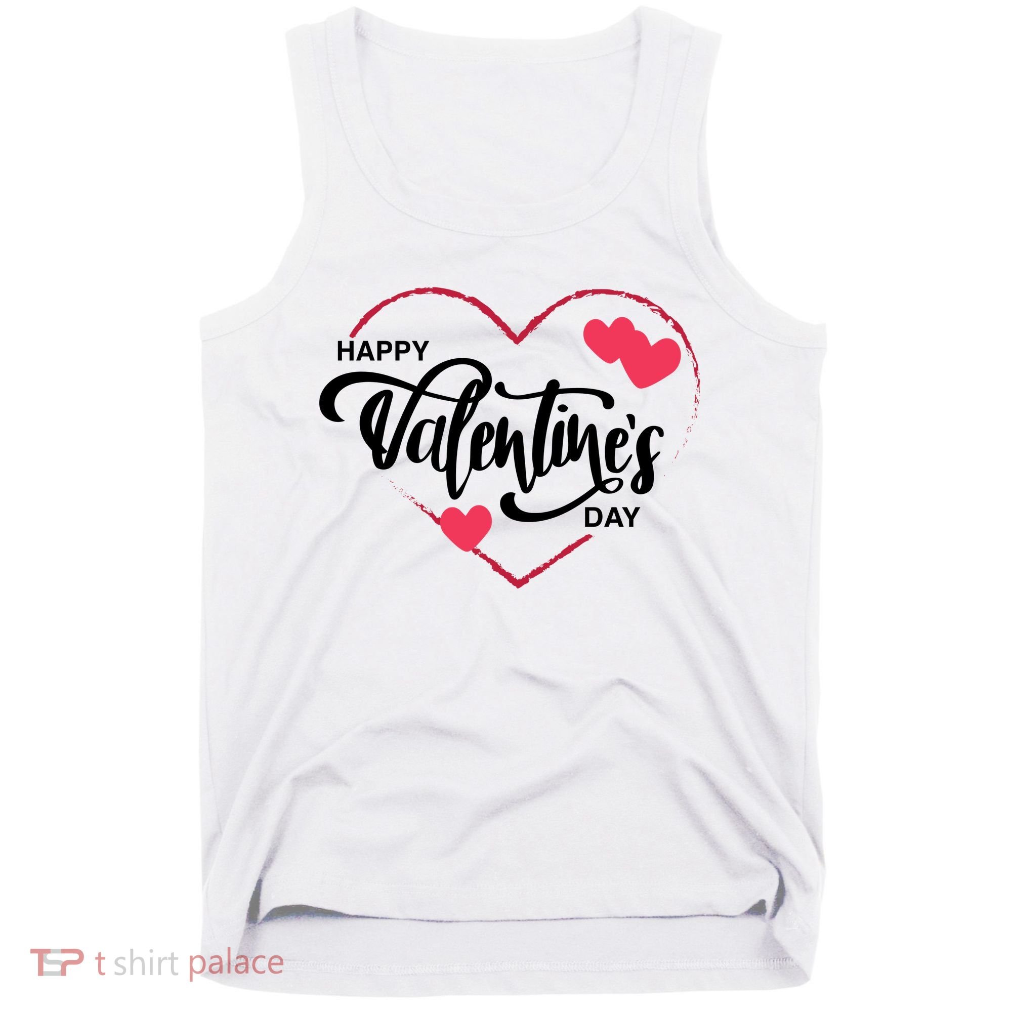 Happy Valentines Day Heart Cute Gift Tank Top