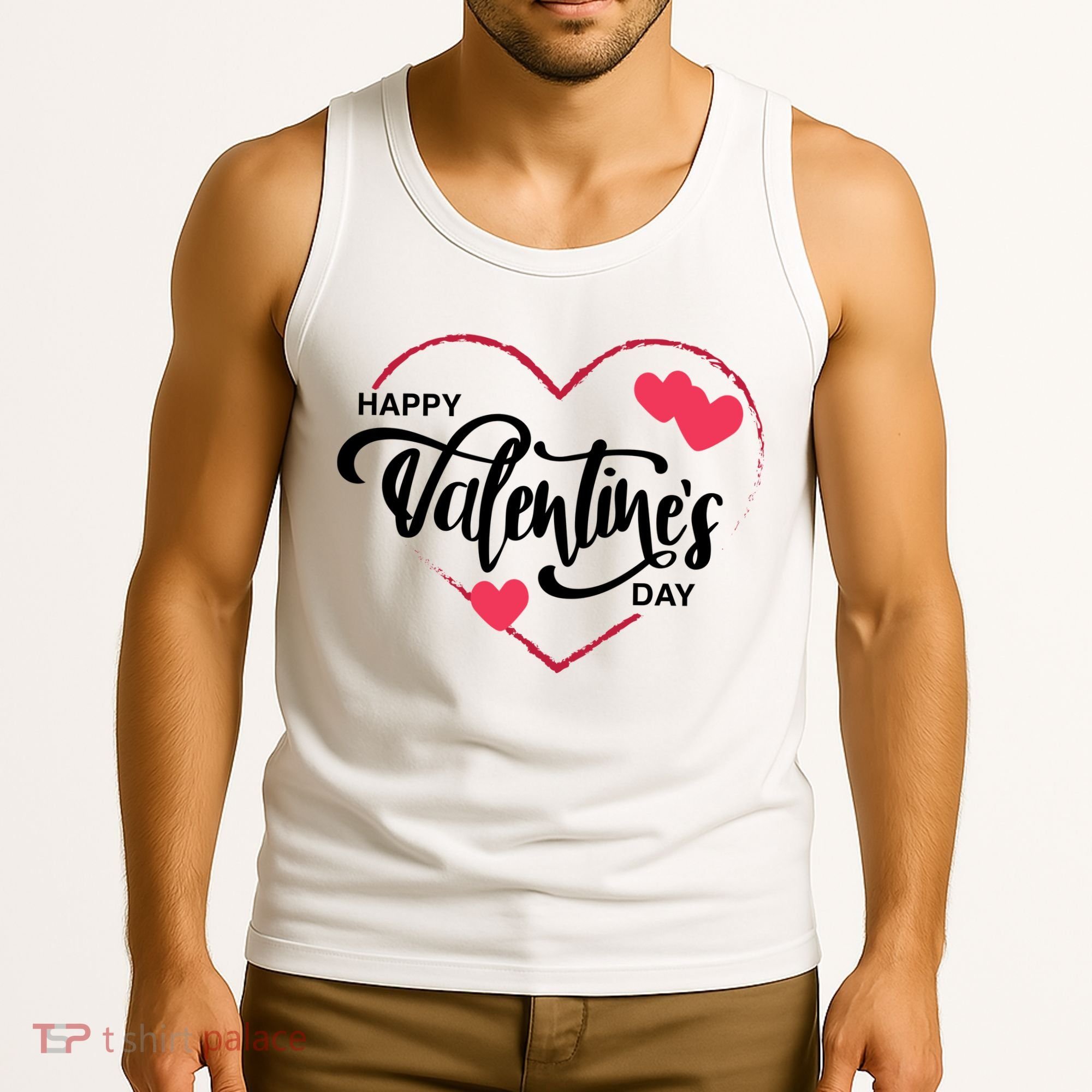 Happy Valentines Day Heart Cute Gift Tank Top