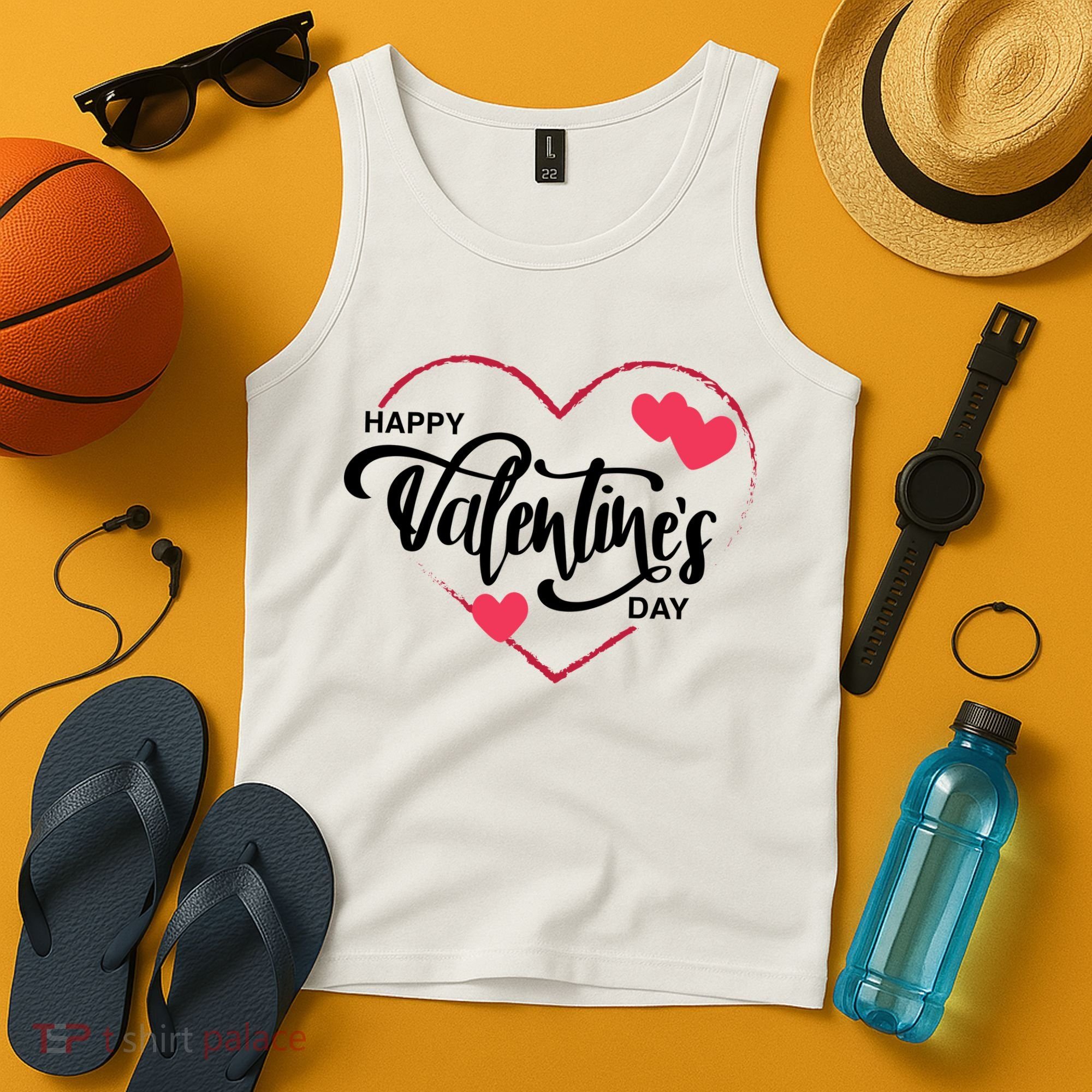 Happy Valentines Day Heart Cute Gift Tank Top