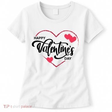 Happy Valentines Day Heart Cute Gift Women's T-Shirt
