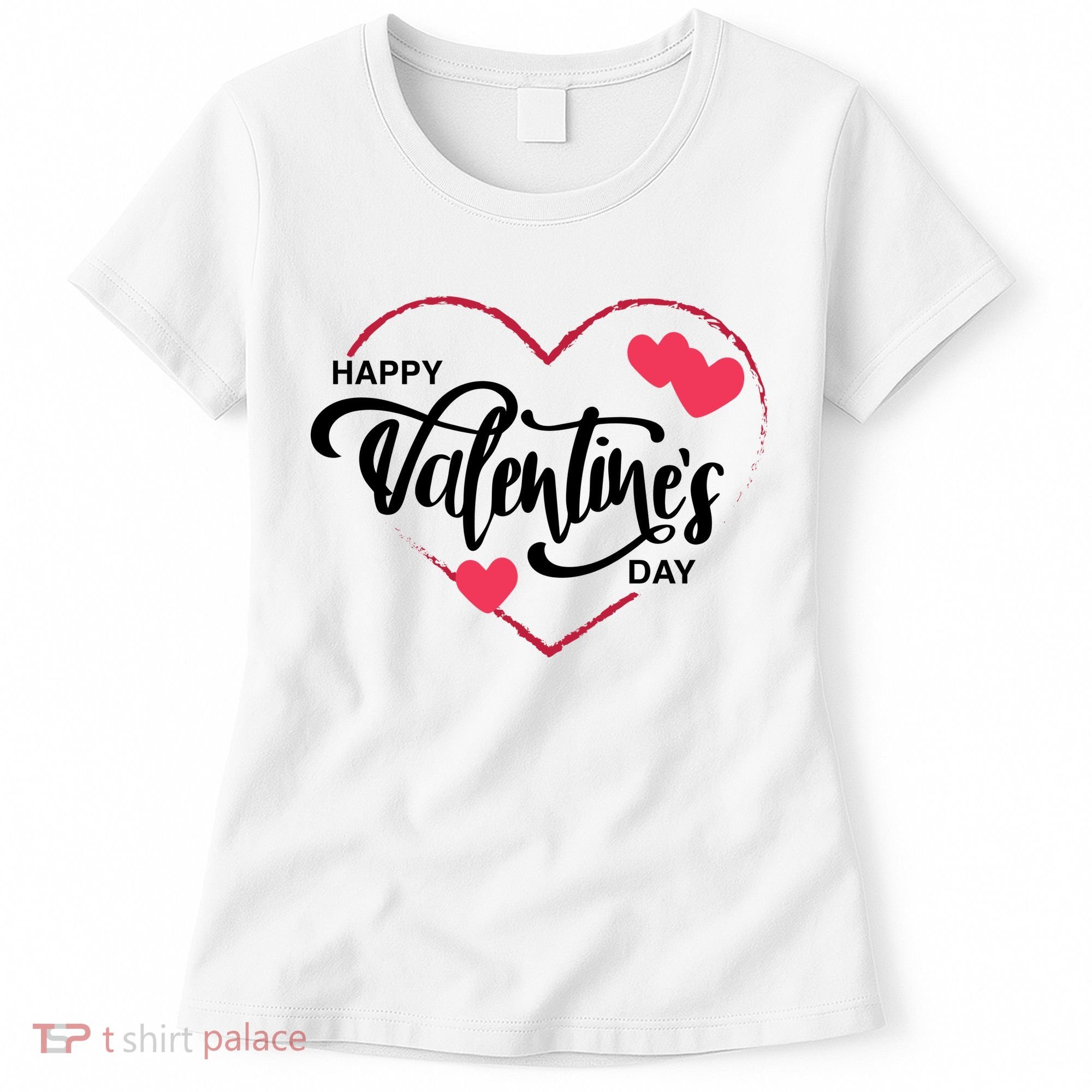 Happy Valentines Day Heart Cute Gift Women's T-Shirt
