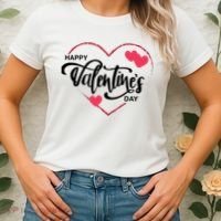Happy Valentines Day Heart Cute Gift Women's T-Shirt thumb 2