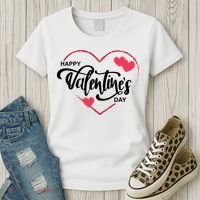 Happy Valentines Day Heart Cute Gift Women's T-Shirt thumb 3