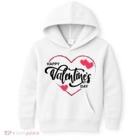 Happy Valentines Day Heart Cute Gift Kids Hoodie thumb 0