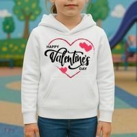 Happy Valentines Day Heart Cute Gift Kids Hoodie thumb 3