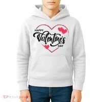 Happy Valentines Day Heart Cute Gift Kids Hoodie thumb 4