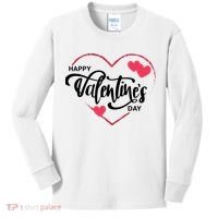 Happy Valentines Day Heart Cute Gift Kids Long Sleeve Shirt thumb 0