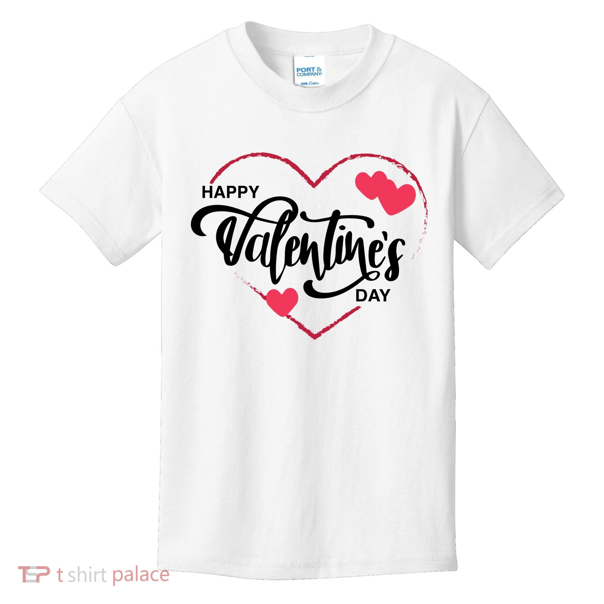 Happy Valentines Day Heart Cute Gift Kids T-Shirt