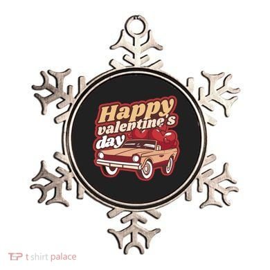 Happy Valentine's Day Vintage Car Ornament
