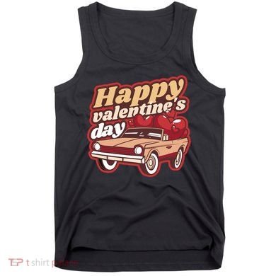Happy Valentine's Day Vintage Car Tank Top