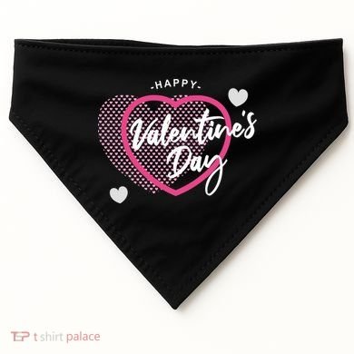 Happy Valentine's Day USA-Made Doggie Bandana