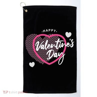 Happy Valentine's Day Golf Towel