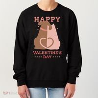 Happy Valentines Day Dog Tail Heart Women's Sweatshirt thumb 0