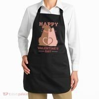 Happy Valentines Day Dog Tail Heart Apron thumb 2