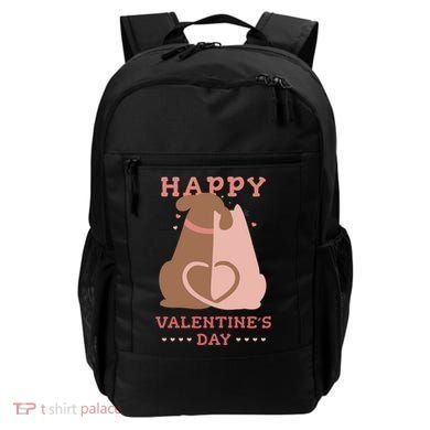 Happy Valentines Day Dog Tail Heart Backpack